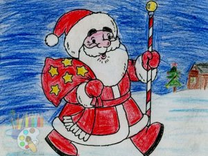 Santa Claus Coloring Puzzle Game