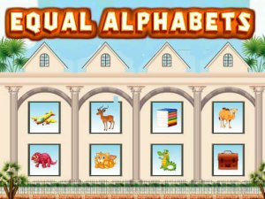 Equal Alphabets Puzzle Game - Word Puzzle