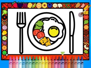 Kids Plate Coloring Game