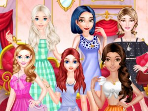 Different Color Skirt Tryout Online Dress Up Game