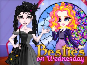 Besties on Wednesday: Gothic Style Dress-Up Game