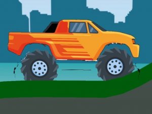 Monster Truck Hill Driving 2D Online Arcade Game