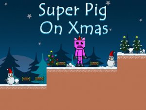 Super Pig on Xmas Online Platformer Game