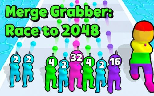 Merge Grabber: Race to 2048