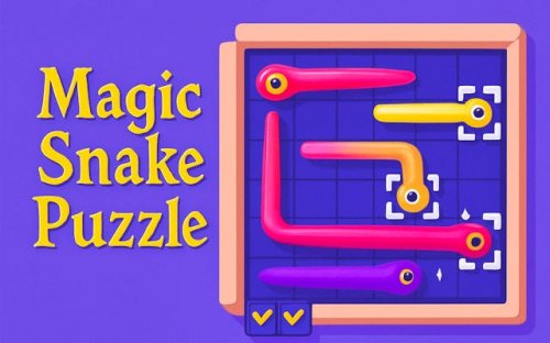 Magic Snake Puzzle: 3D Brain Game